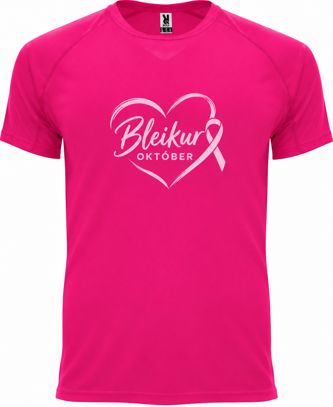 Bleikur Dryfit Íþróttabolur Karla