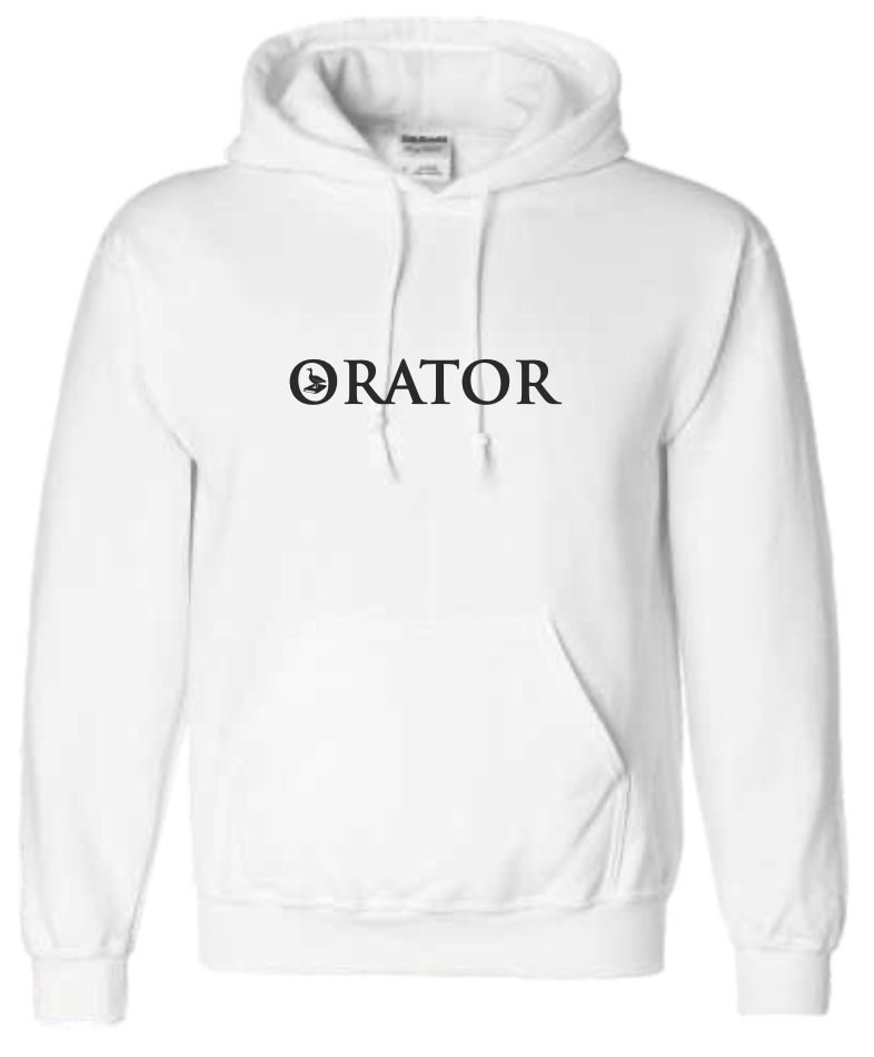 Orator hettupeysa hvít