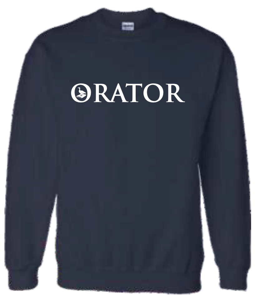 Orator háskólapeysa dökkblá
