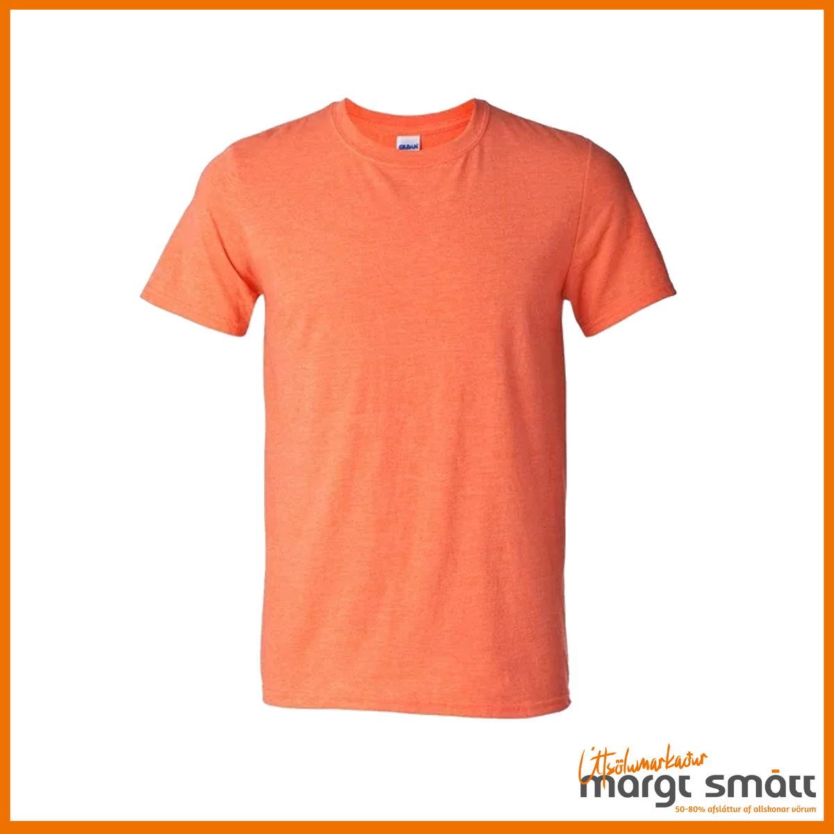 Gildan Heather Orange T-bolur