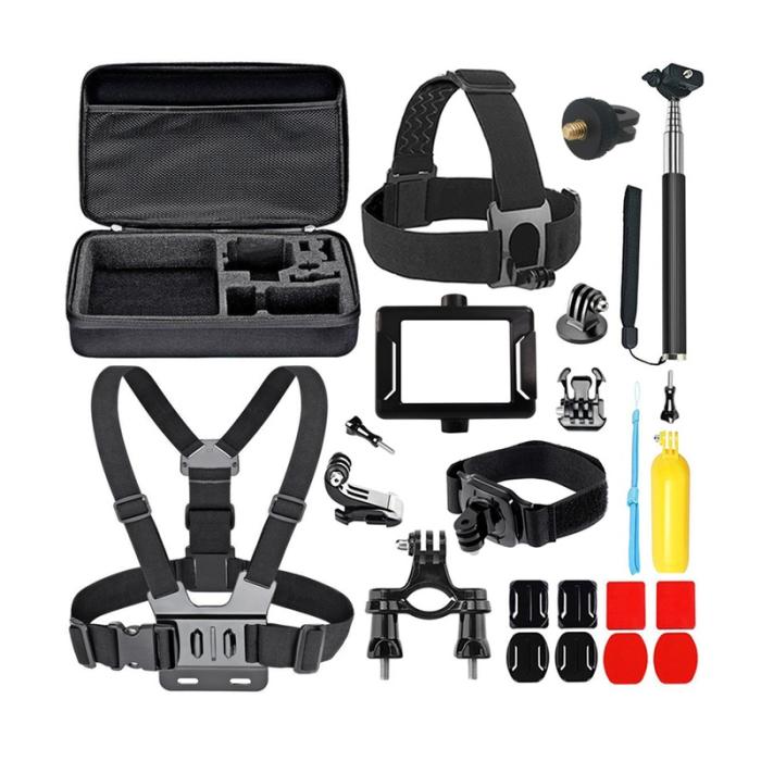 Prixton Kit610 action camera accessories - Solid black