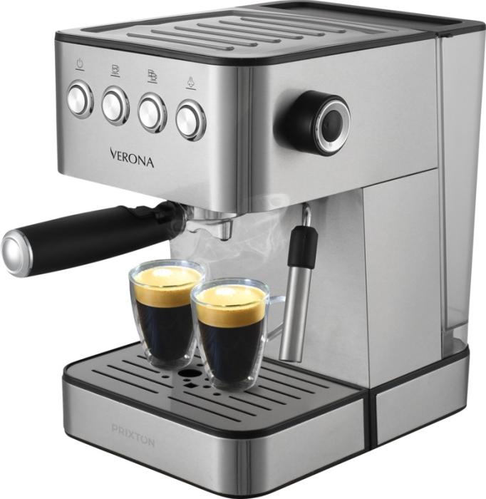 Prixton Verona coffee machine - Silver